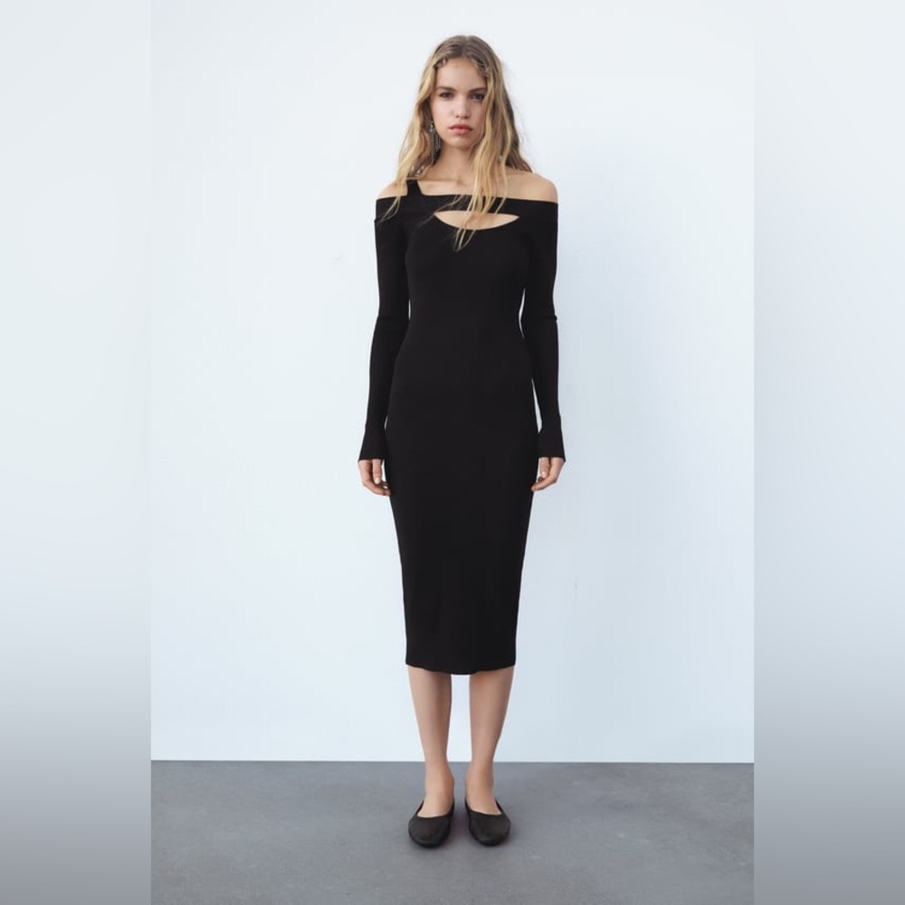 Zara Cutout Knit Dress - S